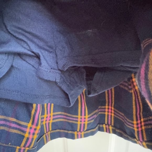 Garanimals 3T Girls Navy Plaid School Uniform Skirt Skort with Button Detail - Picture 4 of 6
